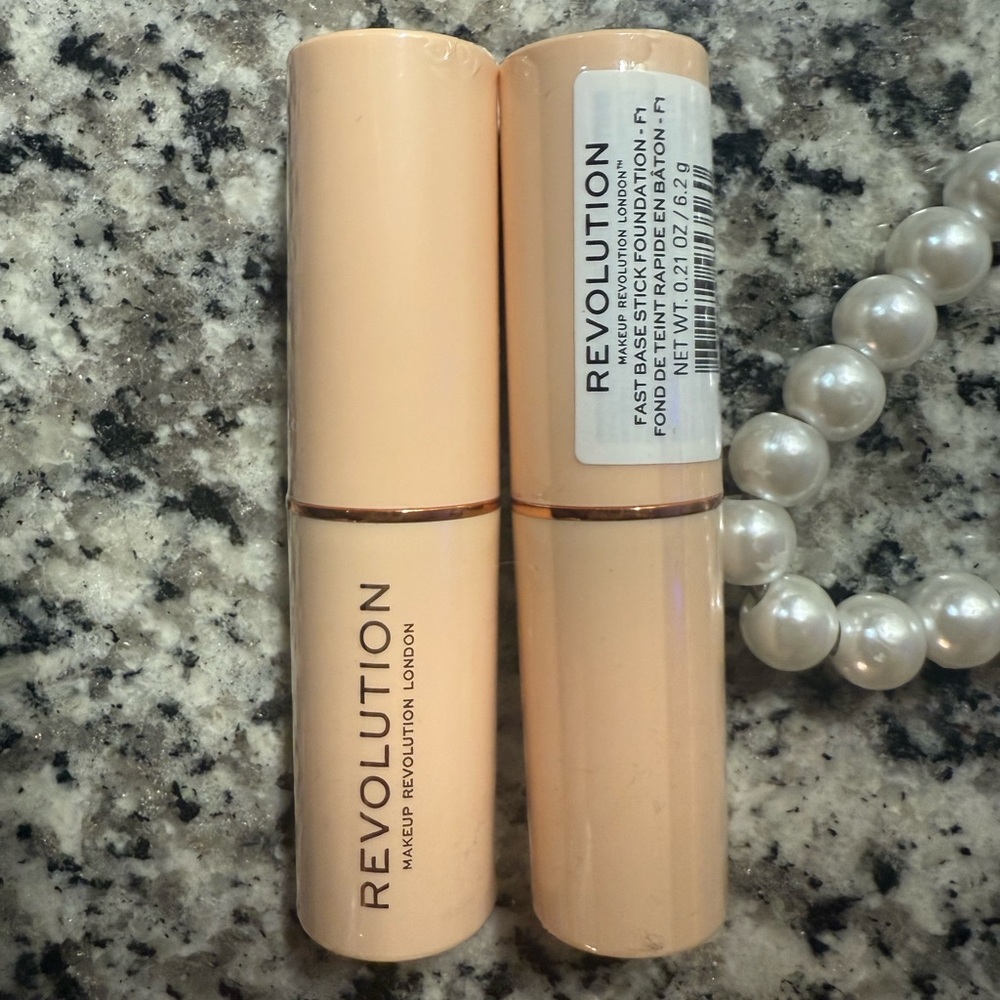 Revolution Fast Base Stick Foundation - Cream Shade F1